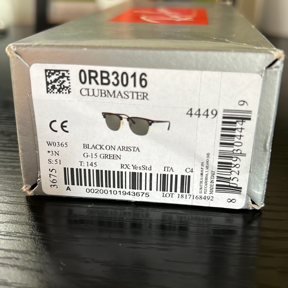 Brand New Clubmaster Ray Ban Sunglasses
